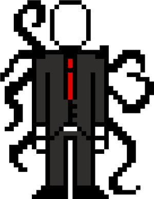 Transparent Slender Man Png - Pixel Art Slender Man, Png Download PNG image with transparent background