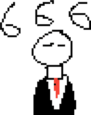 Slender Man V1 - Beach Ball Pixel Art, HD Png Download PNG image with transparent background