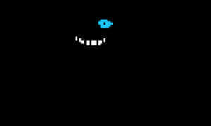 Pixelated Smileand Winking Eye PNG image with transparent background