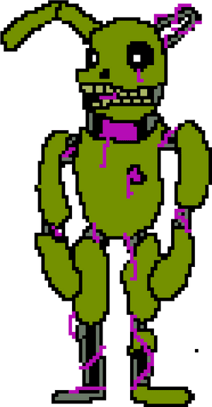 Springtrap Pixel Art, HD Png Download PNG image with transparent background