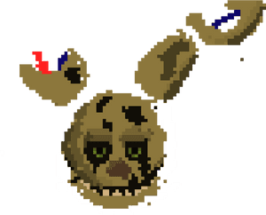 Pixel Art Maker Springtrap, HD Png Download PNG image with transparent background