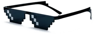 Pixelated Thug Life Sunglasses PNG Image