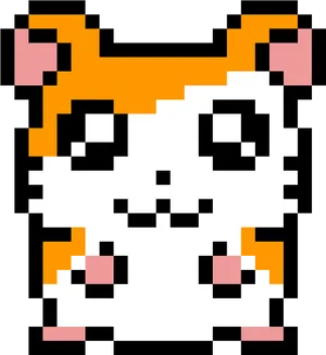 Pixelated_ Tiger_ Cub_ Face.png PNG Image