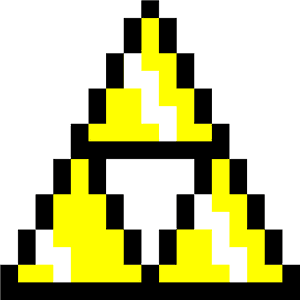 Triforce Pixel Art, HD Png Download PNG