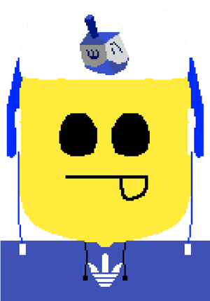 Pixelated Yellow Character.png PNG image with transparent background