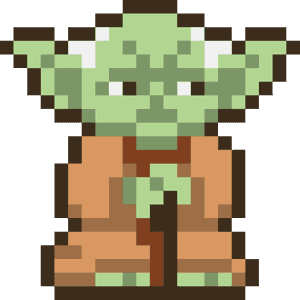 Pixel Yoda Clipart , Png Download - Minecraft Yoda Pixel Art, Transparent Png PNG image with transparent background