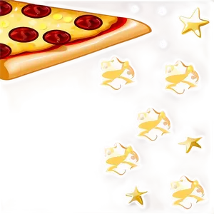 Pizza Cartoon Under The Stars Png Dqn PNG Image