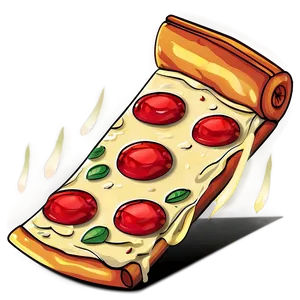 Pizza Cartoon With Flames Png Fdb47 PNG Image