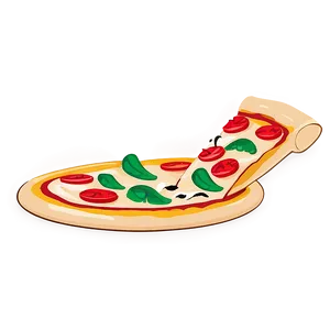 Pizza Cartoon With Mustache Png Umn PNG Image