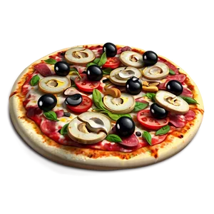 Pizza Toppings Vector Artwork Png Fbq PNG Image