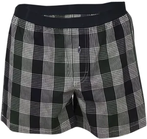 Plaid Mens Boxer Shorts PNG Image