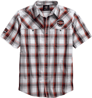 Plaid Short Sleeve Shirt PNG image with transparent background