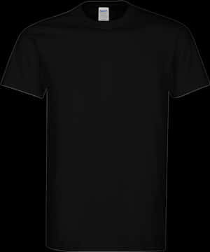 Plain Black T Shirt Template PNG image with transparent background