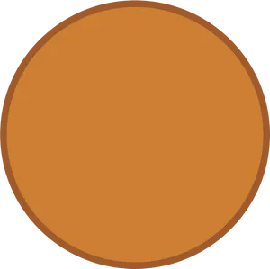 Plain Brown Circle PNG Image