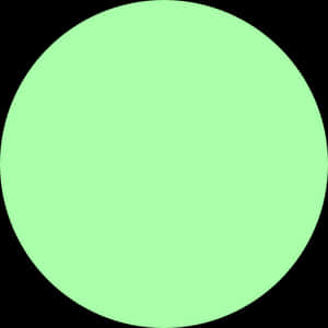 Plain Green Circle Black Background PNG