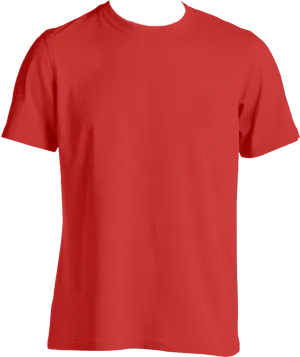 Plain Red T Shirt Template PNG Image
