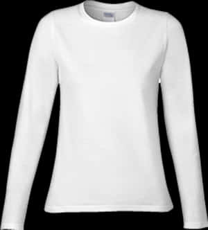 Ladies White Long Sleeve T Shirt Png, Transparent Png PNG image with transparent background