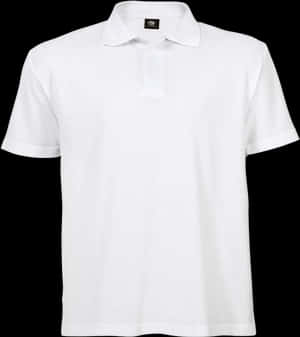 Plain White Polo Shirt PNG image with transparent background