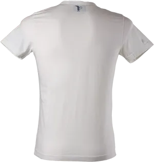 Plain White Shirt Back View PNG Image