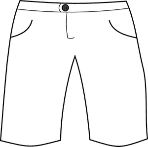 Transparent Black Pants Png - Short Black And White Clipart Png, Png Download PNG with transparent background