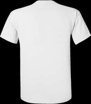 Plain White T Shirt Back View.jpg PNG image with transparent background