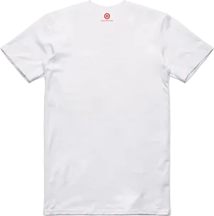 Plain White T Shirt Back View PNG Image