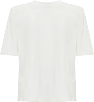 Plain White T Shirt Front View PNG Image