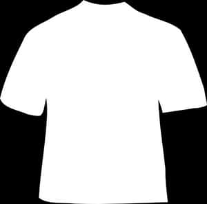 Plain White T Shirt Graphic PNG image with transparent background
