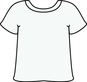 Plain White T Shirt Graphic PNG Image