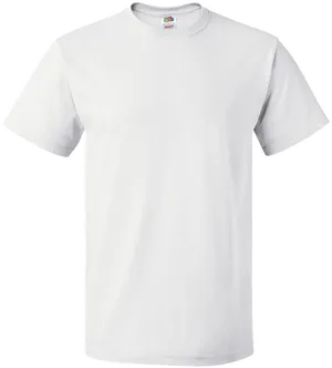 Plain White T Shirt Product Image PNG Image