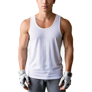 Plain White Tank Top Essential Png Cmm PNG Image