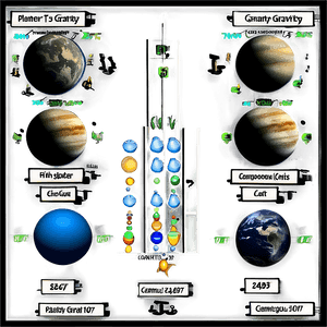 Planetary Gravity Comparison Chart PNG tsf PNG