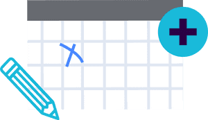 Planning Calendar Concept PNG image with transparent background