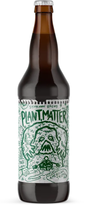 Plant Matter American Pale Ale Beer Bottle PNG Image