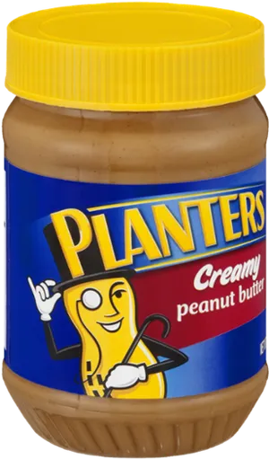 Planters Creamy Peanut Butter Jar PNG Image