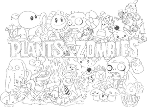 Plants Vs Zombies Game Art PNG Image