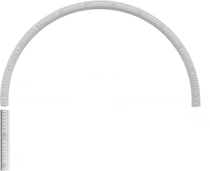 Plaster Rose Arch Dimensions PNG Image