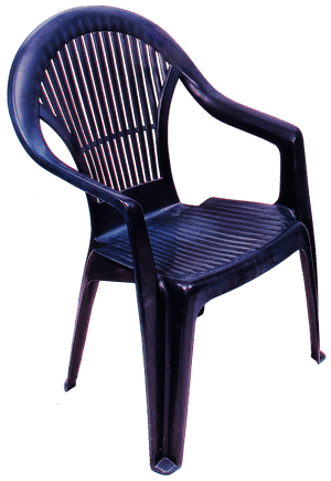 Plastic Patio Chair Isolated PNG image with transparent background