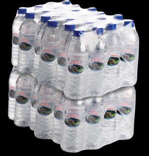 Plastic Water Bottles Pack PNG image with transparent background