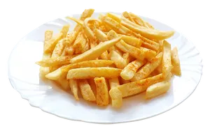 Plateof French Fries PNG Image