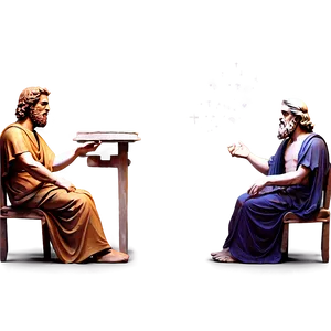 Plato's Phaedo Dialogue Scene Png 55 PNG Image