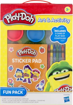 Play Doh Art Activity Fun Pack Product Packaging PNG Image