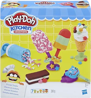 Play Doh Kitchen Creations Frozen Treats Set PNG Image