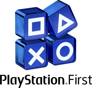 Play Station Button Icons Cubes PNG Image