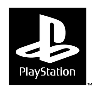 Play Station Logo Black Background PNG Image