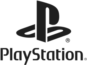 Play Station Logo Blackand White PNG Image