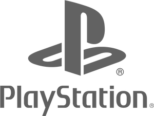 Play Station Logo Blackand White PNG Image