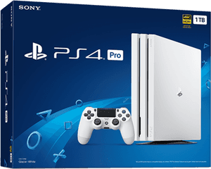 White Playstation 4 Pro 1tb 13093 - Much Is The Ps4 Pro, HD Png Download PNG image with transparent background