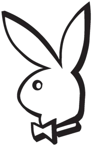 Playboy Bunny Logo Silhouette PNG Image