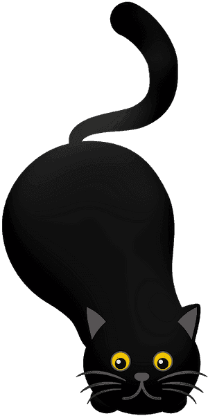 Playful Black Cat Clipart - Domestic Short-haired Cat, HD Png Download PNG image with transparent background